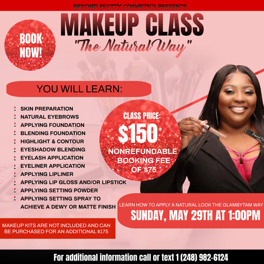 February 8, 2025, In Person makeup for MUA class with kit!